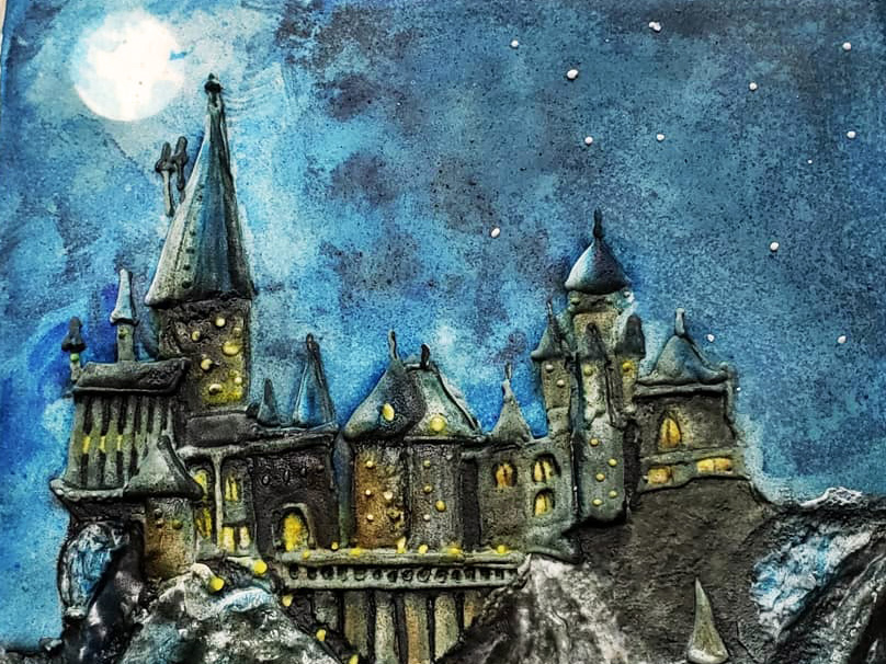 Hogwarts at Night - Royal Icing